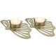 thumbnail image 3 of Kit de 6 Portavelas de Mesa Ilios Innova Hojas Color Dorado, 3 of 3