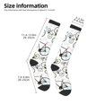 thumbnail image 2 of Naloa Bicycle Thigh High Socks Extra Long Stretchy Sock Women Over Knee High Opaque Stocking Daily Wear, 2 of 6