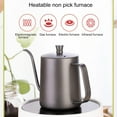 thumbnail image 5 of Pour Over Coffee Kettle Mini 11.8 OZ Gooseneck Kettle Spout Coffee Pots Drip Coffee Maker Kettle Long Narrow Stainless Steel Pour Over Kettle, 5 of 10