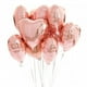 thumbnail image 4 of Globos inflables de helio con forma de corazón de oro rosa de 18 pulgadas, globos de decoración para fiestas de cumpleaños, bodas, suministros para baby shower, 4 of 5
