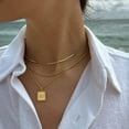 thumbnail image 4 of Gold Chain Necklace for Women, 14k Gold Plated Thin Beaded Wave Box Chain Necklace Dainty Gold Necklace Simple Layered Gold Choker Necklaces Minimalist Gold Link Chain Trendy Jewelry for Women, 4 of 16