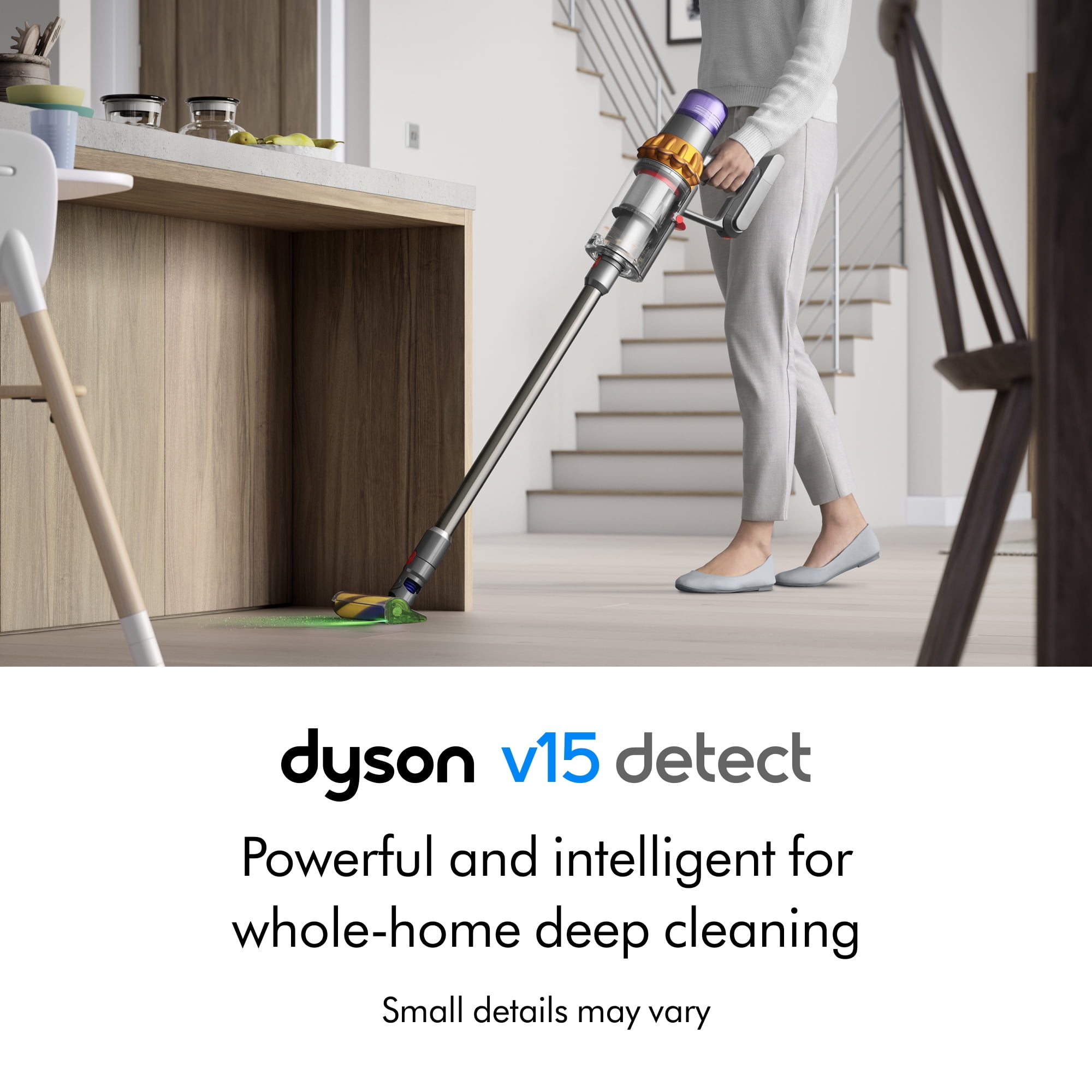 Dyson V15 Detect™ Cordless Vacuum | Yellow/Nickel | New | Newest Gen thumbnail 6