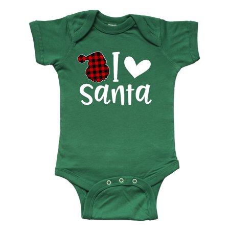 

Inktastic Christmas Santa Buffalo Plaid Gift Baby Boy or Baby Girl Bodysuit