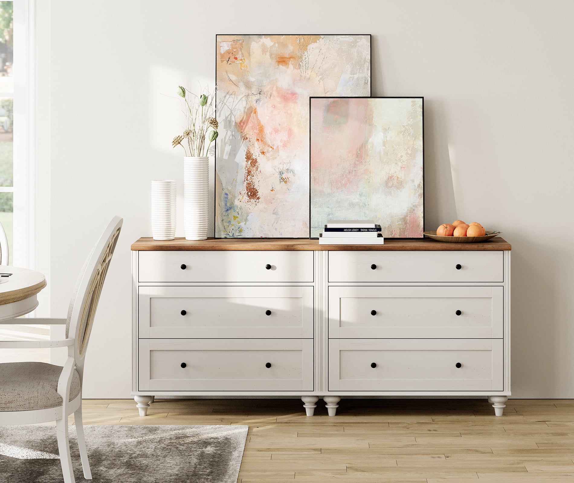 Farmhouse TV Stand for 43 inch TV with 2 Doors and 1 Drawers, Wood Universal TV Stands with Storage Cabinets, Entertainment Center TV Console Table for Living Room, Bedroom, Antique  White