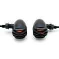 thumbnail image 3 of Krator Motorcycle 2 pcs Black Amber Turn Signals Lights Compatible with Honda VT Shadow Ace Classic 500 700 750 1100, 3 of 6