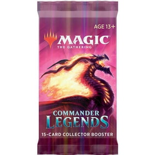  Wizards of The Coast Magic: The Gathering Commander Legends  Draft Booster Box, 24 Booster Packs (480 Cards), 2 Legends Per Pack