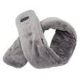 thumbnail image 2 of Heated Neck Wrap, Skin Friendly USB Powered Heating Scarf Vibration Massage Pure Color Muscle Relaxation Soft Washable Warm  For Home Dark Gray, 2 of 8