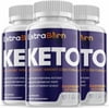 (3 Pack) Extra Burn Keto - Supplement for Weight Loss - Energy & Focus Boosting Dietary Supplements for Weight Management & Metabolism - Advanced Fat Burn Raspberry Ketones Pills - 180 Capsules