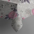 thumbnail image 6 of Pioneer Flower Floral Print Pattern Rectangle Tablecloth 60"x120",Waterproof Polyester Rectangle Table Cloth, Wipeable Spillproof Polyester Tablecloth for Dining, Camping, Indoor and Outdoor, 6 of 6