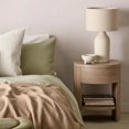 thumbnail image 2 of Bouclair Taupe Side Table with Drawer, 2 of 10