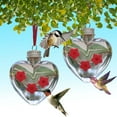 thumbnail image 6 of dajkiuy Hummingbird Feeder Sets for Outdoors,Heart Shape Hummingbird Feeders Ant Bee Proof,Hanging Leak-Proof Hummingbird Feeder,3 flower Bird Feeder,Best Gift, 6 of 6