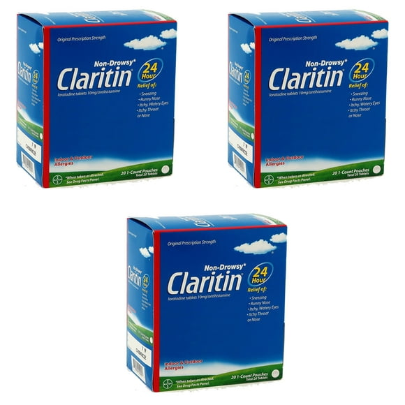 Claritin 10 Mg Non Somnolent 1'S (Lot de 3)