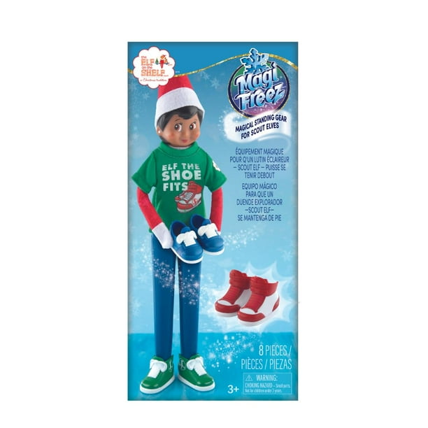 The Elf on the Shelf MagiFreez® Cool Kicks Sneaker Trio-Mix and Match Paquete de accesorios para zapatillas para tu elfo explorador
