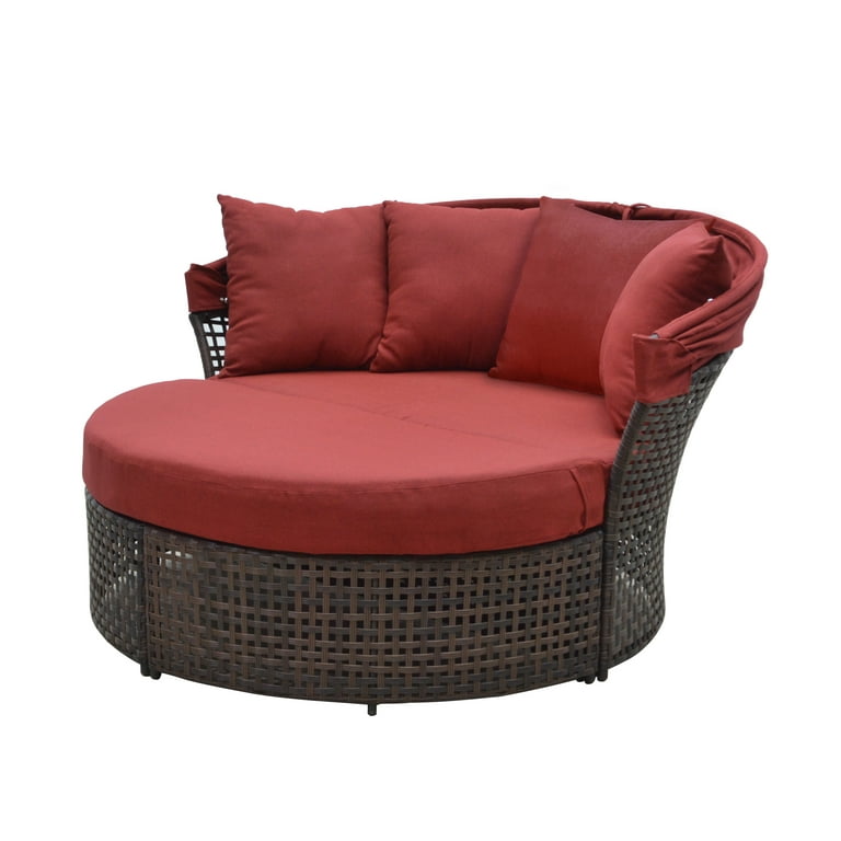 Red on sale outdoor daybed