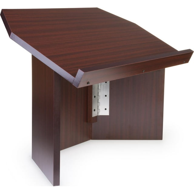 Portable Lectern for Tabletop Use, Wood Podium with Folding Design