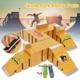 thumbnail image 1 of Skate Park Ramp Parts Creative For Tech Deck Fingerboard Finger Board Parks Amateur Kids Childrens Birthday Gift Toy, 1 of 8