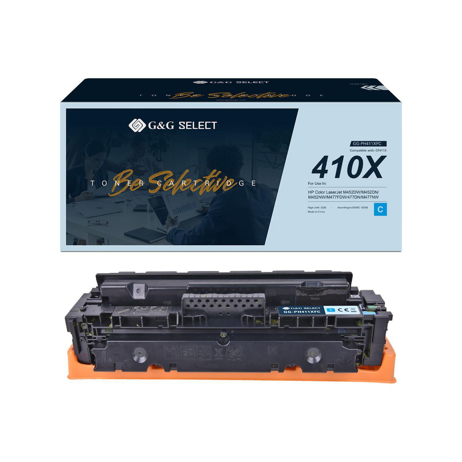 G&G Select HP CF411X Remanufactured Cyan Toner Cartridge