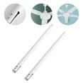 thumbnail image 1 of OULII Ceiling Fan Extension Rod 2Pcs White Iron Replacement for Height Adjustment, 1 of 7