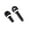 Black, variant on opvise 2 Pcs Sling Mounting Kit Sling Screw Swivel Stud Mount Screws for Rifles Airgun