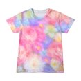 thumbnail image 2 of Favoffer Unisex Kids' Summer Multicolor Cool Tie-Dye Graphic Tee Relaxed Round Neck Trendy Short-Sleeve Breathable Top, for Casual, Travel, Play, Gifting 4-13Y, 2 of 6