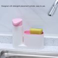 thumbnail image 1 of Dispensador de jabón detergente fregadero de almacenamiento de esponja almacenamiento de esponja almacenamiento de detergente de cocina fregadero de esponja de lavado ANGGREK Otros, 1 of 8