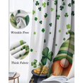 thumbnail image 3 of St. Patrick's Day Kitchen Curtains Lucky Shamrocks Harp Beer Spring Plants Cafe Short Curtains for Bathroom Blackout Window Curtain Small Window Treatment Drapes for Bedroom Living Room 42"x45"x2, 3 of 9
