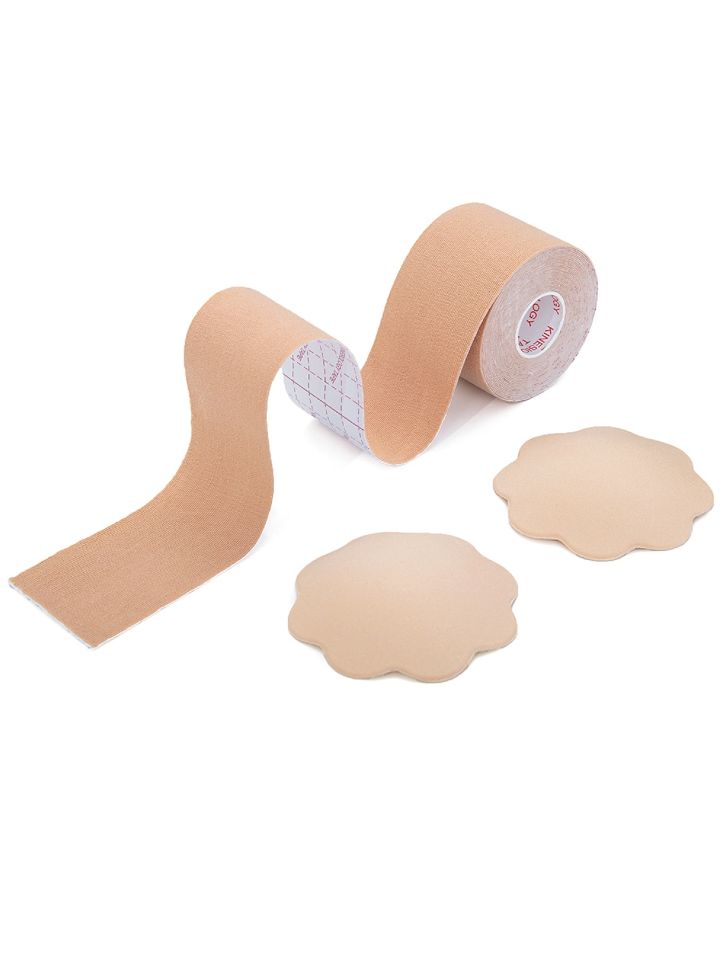Lift & Cover Kit, [5 Pairs] Nipple Covers [1 Roll] Lift Tape, Nude Silicone  Nipple Pasties & Breast Lifting Tape For Strapless Dresses & Braless