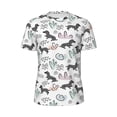 thumbnail image 5 of Wukai Dachshund Dog Puppy Print Men's Short-Sleeved Mesh T-Shirt,Quick-Dry Short Sleeve Workout T-Shirt-, 5 of 8