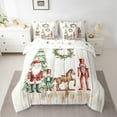 thumbnail image 2 of Castle Fairy Xmas Nutcracker 7-Piece Bedding Comforter Set for Teenagers,Lodge Cabin King Bedding Sets,Christmas Tree Ultra Soft Bed Sheets,Breathable Home Decor, 2 of 8