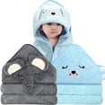 thumbnail image 4 of Manta de bebé con forro polar de coral y dibujos animados bordados Una opción cómoda y acogedora para su pequeño paquete de alegría, 4 of 4