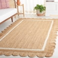thumbnail image 2 of SAFAVIEH Natural Fiber Archibald Bordered Area Rug, Natural/Ivory, 5' x 5' Square, 2 of 11