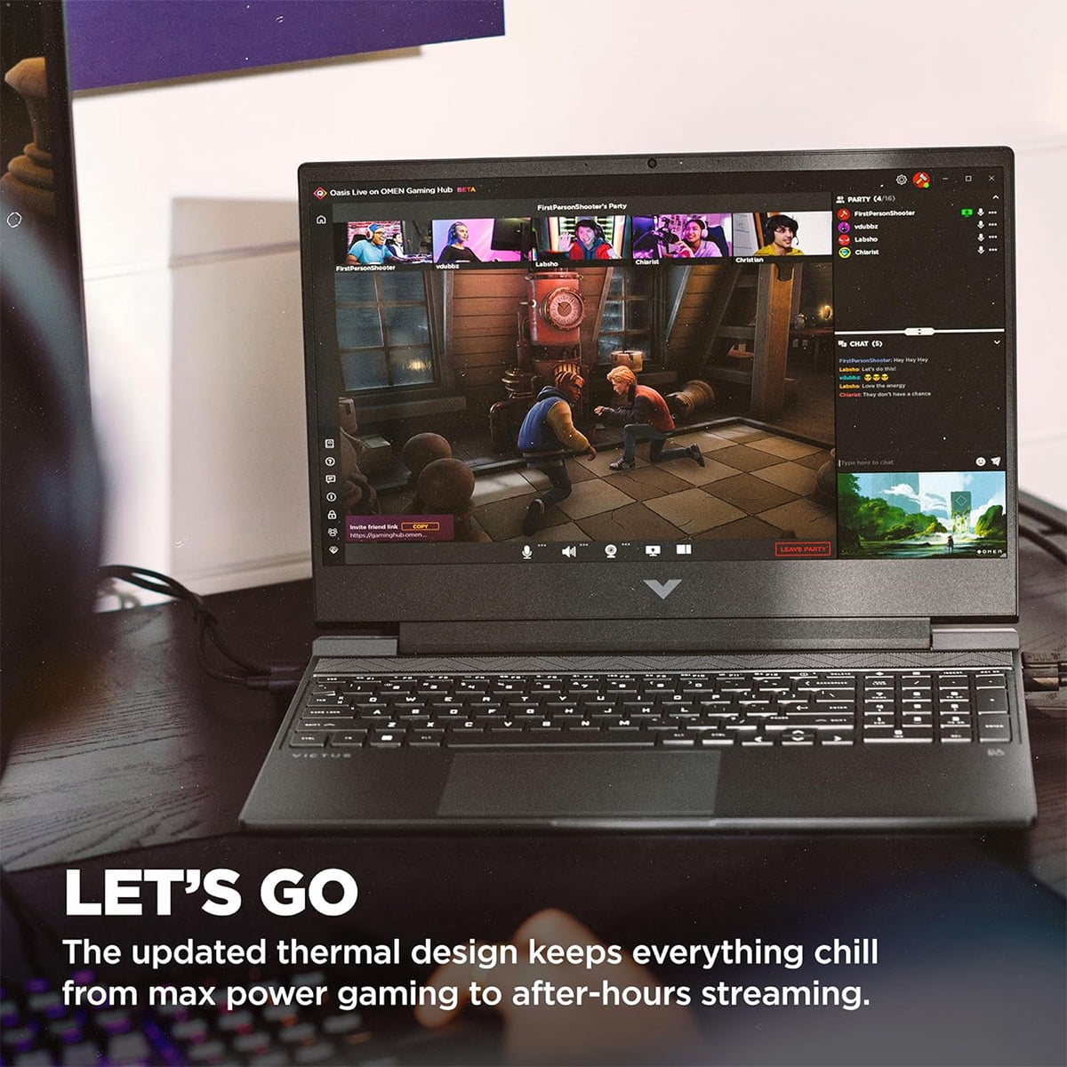 HP Victus 15-fa1029nr 15.6" Full HD 144Hz Gaming Laptop, Intel Core i5-12450H 2.0GHz, 8GB RAM, 512GB SSD, NVIDIA GeForce RTX 2050 4GB, Windows 11 Home, Black