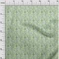 thumbnail image 3 of oneOone Polyester Spandex Light Green Fabric Leaves Quilting Supplies Print Sewing Fabric By The Yard 56 Inch Wide, 3 of 5