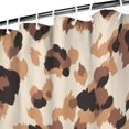 thumbnail image 3 of Beige and Brown Leopard Pattern Shower Curtain 84"x72" ,Bathroom Decorative Shower Curtains Set with 12 Hooks,Modern Waterproof Washable Shower Curtain, 3 of 6