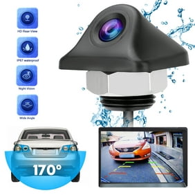 HD Reversing Camera, TSV 170 Degrees Wide Angle Vehicle Rear View Reverse Cam, Reverse Backup Camera with Night Vision, Waterproof Car Rear View Parking Camera Monitor for 12V Car Truck SUV RV, Black