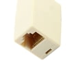 thumbnail image 4 of Unique Bargains Plastic RJ45 Double Female Telephone Jack Adapter Connector for Phone Line, 4 of 6