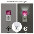 thumbnail image 3 of Rocae Sparkling Pink Toilet for 0.5W Plug in Night Light, Dusk to Dawn, Bright Nightlight Auto-On/Off-US, 3 of 7