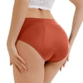 thumbnail image 3 of Nestiefly Womens Underwear Seamless High Waisted Panties | Full Coverage, Lightweight, Soft Stretch Breathable, Tagless Briefs 2026 Ginger L, 3 of 6