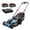 40V / 15in, variant on SENIX 40V Brushless 16in Deck Battery Lawn Mower with (2x) 4.0Ah Batteries w/ECO Mode, 15in Cutting Blade, 2-in-1 Mulching & Bagging Cordless Push Mower, 6-Position Adjustment, LPPX2-M4