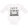 thumbnail image 3 of Inktastic I Got It From My Grandma Boys or Girls Long Sleeve Baby Bodysuit, 3 of 5