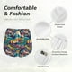 thumbnail image 4 of Balery Colorful Carp Streamer Pantalones cortos deportivos para mujer con forro y dos bolsillos, elásticos, para entrenamiento, gimnasio, yoga-Medium, 4 of 7