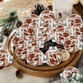 thumbnail image 6 of Mecorevxz 12Pcs Christmas Cow Print Ball Ornaments Fabric Wrapped Cow Print Xmas Hanging Balls Christmas Tree Ornament Foam Ball for Home Xmas Party Hanging Decoration, Brown, 6 of 7