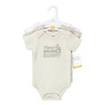 thumbnail image 2 of Hudson Baby Unisex Bodysuit 3pk, Neutral Honey Bunny, 9-12 Months, 2 of 5