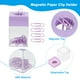 thumbnail image 3 of Soporte de clip de papel magnético Uxcell, 3 piezas organizador de clips de papel de gran capacidad para escritorio, multicolor, 3 of 6