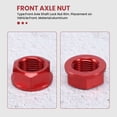 thumbnail image 5 of Tuerca de eje M16 roja para CRF250R CRF450R YZ125 YZ250, 5 of 5