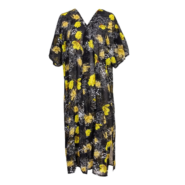 Cárdigan de verano Zulema tipo kimono floral 110x80cm