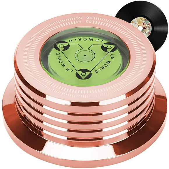 Estabilizador de Discos de Vinilo UTHBVSVK 50Hz Aluminio con Nivelación de Burbujas y Medición de Ve
