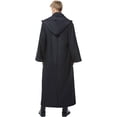 thumbnail image 6 of Hooded Robe Cloak - Medieval Renaissance Wizard Monk Priest Costume, Dark Gothic Knight Cape for Halloween Cosplay, 6 of 7