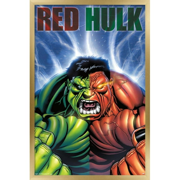 Marvel Comics - Red Hulk - Cover #30 Wall Poster, 14.725" x 22.375", Framed