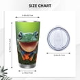 thumbnail image 4 of Goofa Tree Frog for 20 oz Skinny Tumbler Stainless Steel Coffee Mug Slim Vacuum Insulated Travel Cup Car Cup-Straw Three-piece Set, 4 of 8